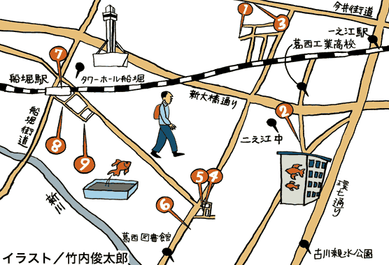 船堀コース地図