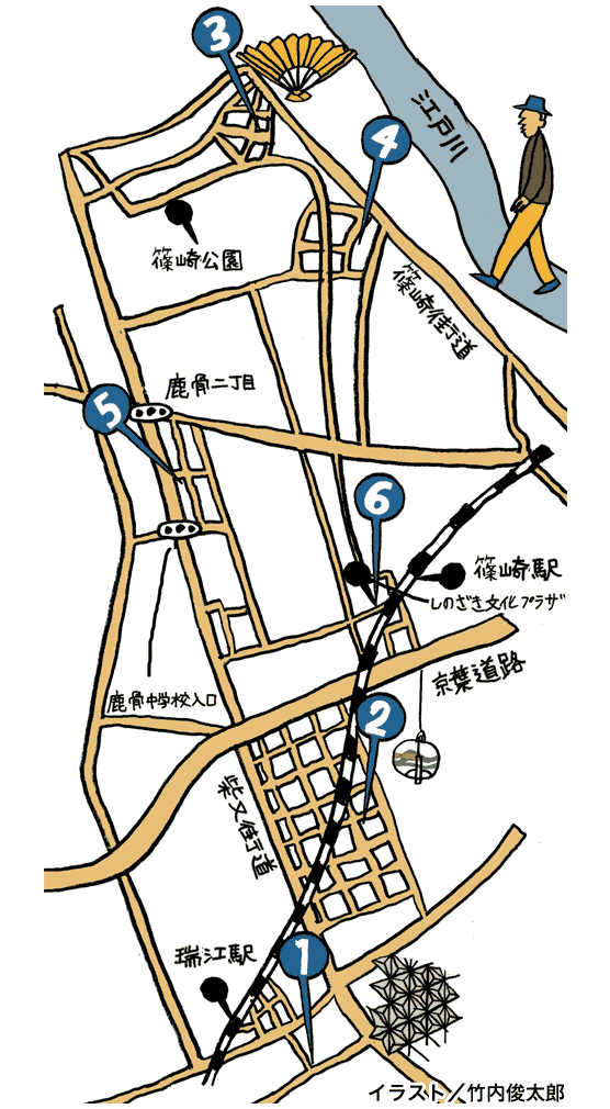 篠崎コース地図