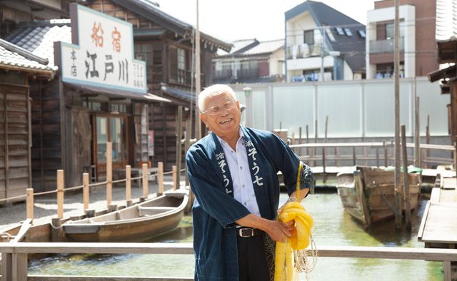 浦安細川流投網保存会　会長 内田守吉さん