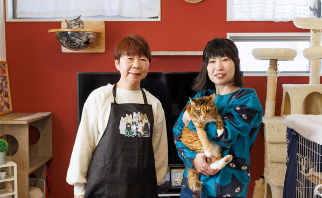 えどねこ　亀井靖子さん　山本紗美里さん　