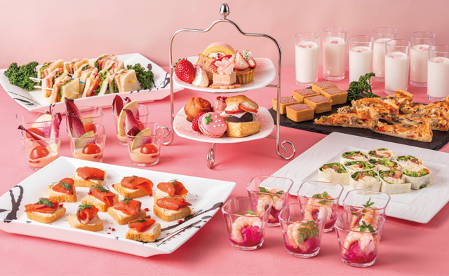 イチゴ×桜で春を満喫!舞浜ビューホテル by HULICのアフタヌーンティービュッフェ「Petale de Fraise (ペタル・ドゥ・フレーズ)」